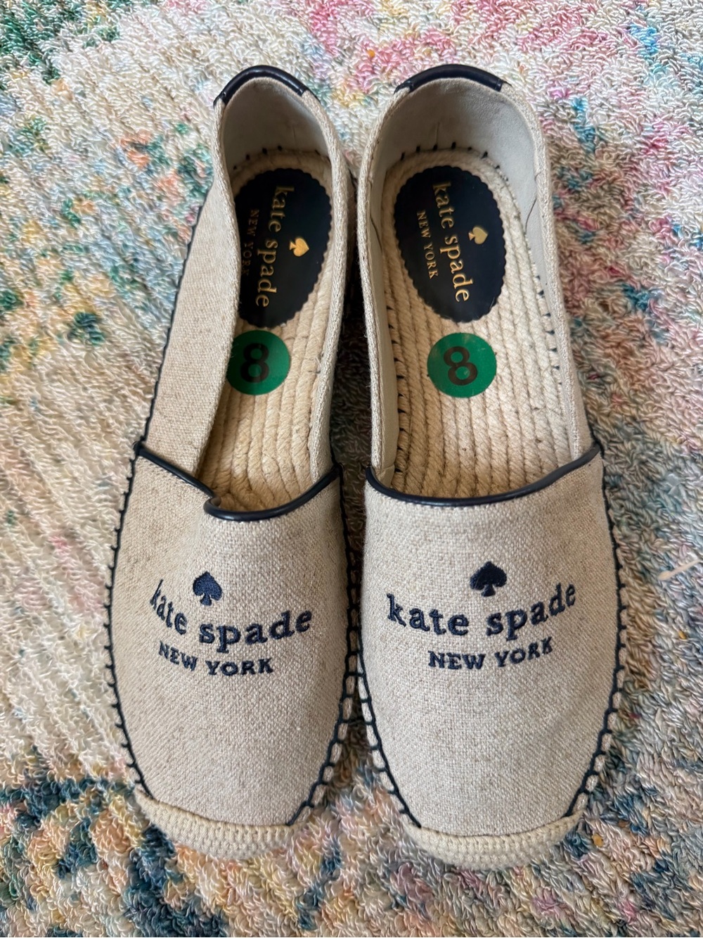 Kate Spade Espadrilles my Melody canvas shoes logo spade 8